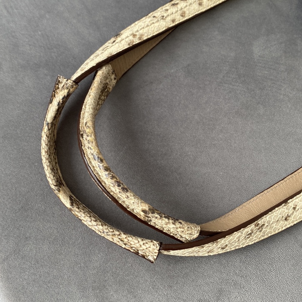 Audrey Inlaid Python Leigh Slim Tote - Picture 11 of 11